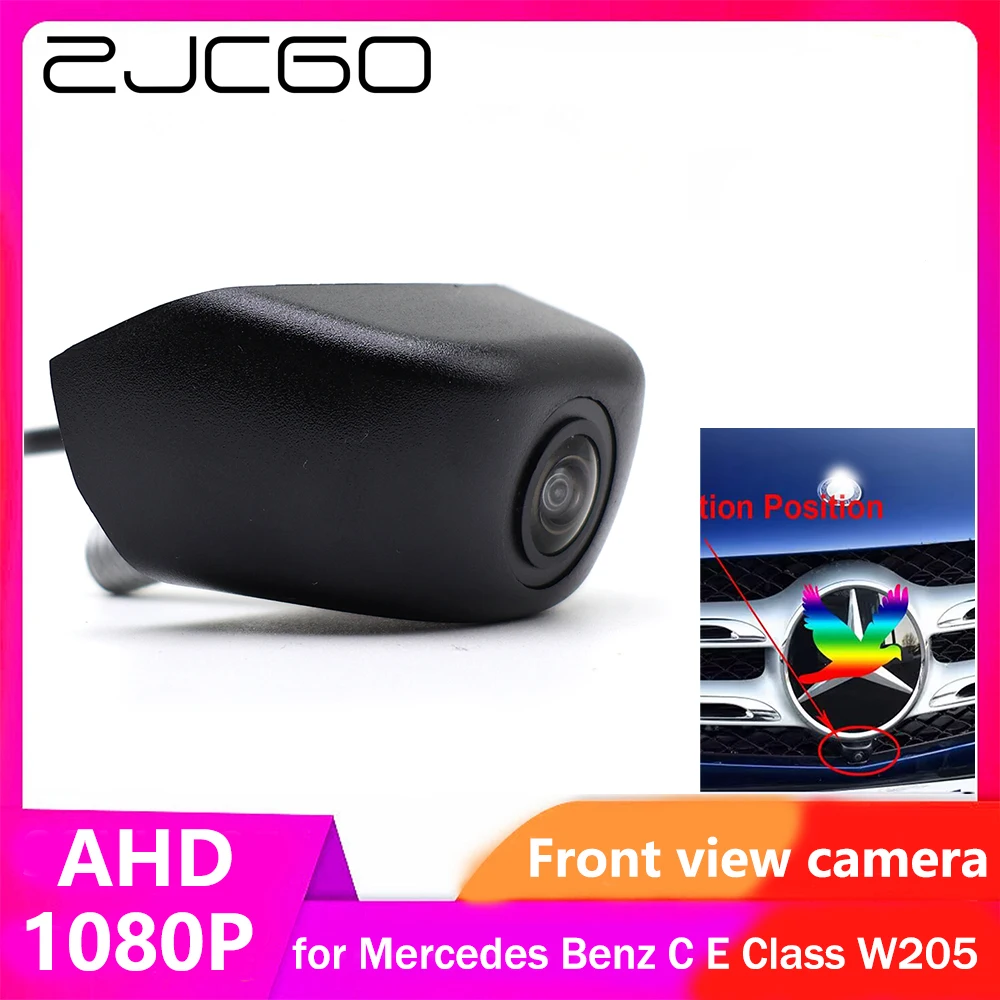 ZJCGO AHD CVBS 1080P 170 ° Автомобильная Парковочная Камера с ЛОГОТИПОМ Спереди для Mercedes Benz C E Class W205 S205 A205 C205 W213 S213 C238