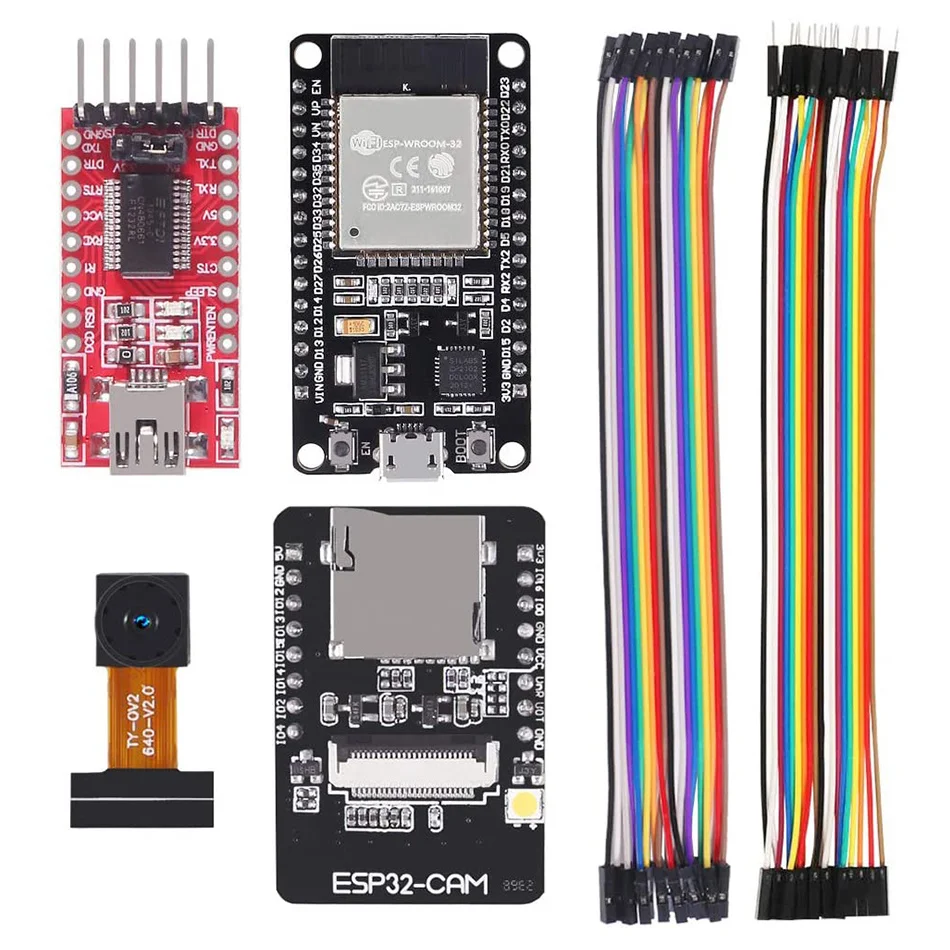 Новая Плата разработки ESP32 CAM WiFi + Плата разработки ESP-32S + FT232RL FTDI + Перемычка Для Arduino Raspberry Pi ESP32 Camera