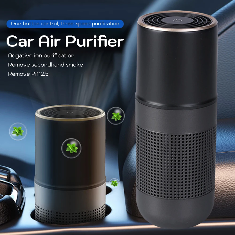 Портативный автомобильный Очиститель воздуха, генератор отрицательных ионов, Устранитель запаха, Освежитель воздуха для удаления формальдегида для автомобиля и дома