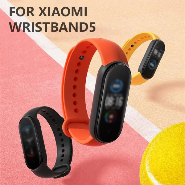 Ремешок для часов Xiaomi Band 5, сменный браслет, силиконовый ремешок, Спортивный ремешок для часов, браслет, 5 Носимых устройств, Умные аксессуары