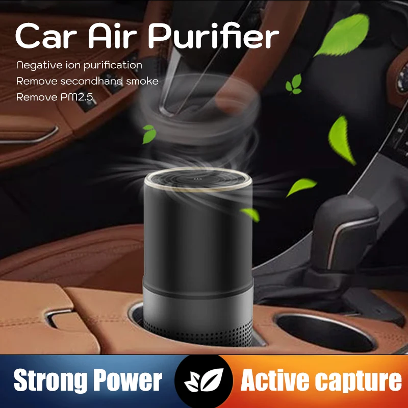 Портативный автомобильный Очиститель воздуха, генератор отрицательных ионов, Устранитель запаха, Освежитель воздуха для удаления формальдегида для автомобиля и дома