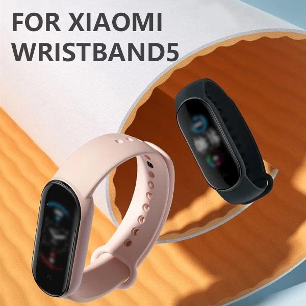 Ремешок для часов Xiaomi Band 5, сменный браслет, силиконовый ремешок, Спортивный ремешок для часов, браслет, 5 Носимых устройств, Умные аксессуары