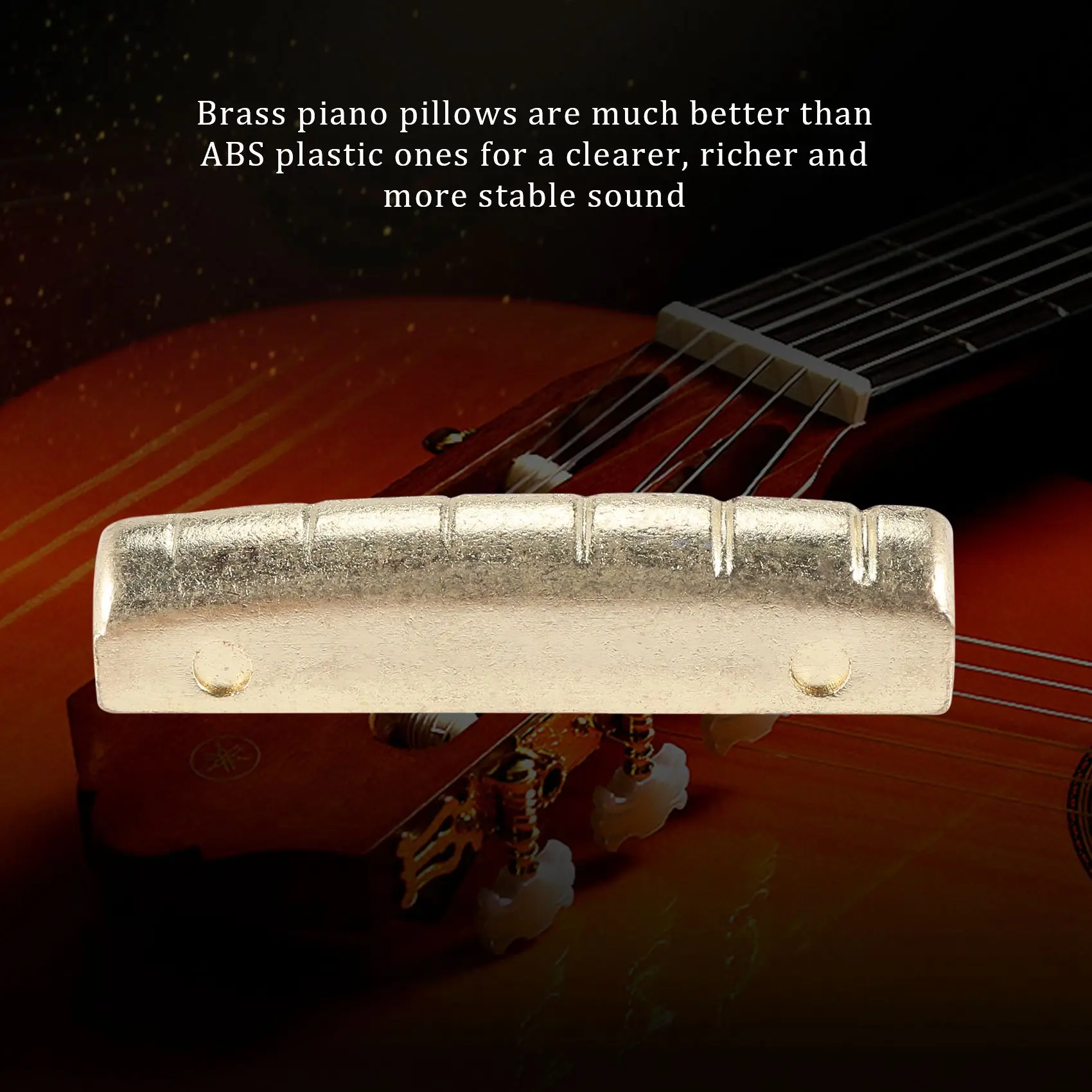 6 шт. гитарных латунных мостовых штифтов Седловая гайка для акустической гитары