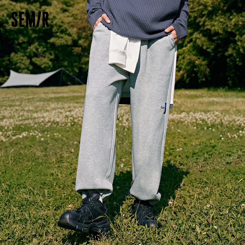 Semir 2023 мужские брюки повседневные брюки осенние новые простые спортивные стильные удобные свободные прямые брюки для мужчин