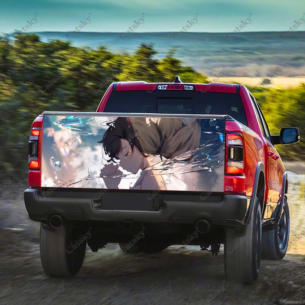 Аниме Выветривание с вами Наклейки на грузовик Наклейка на дверь багажника грузовика, наклейки на бампер с графикой для легковых грузовиков внедорожник