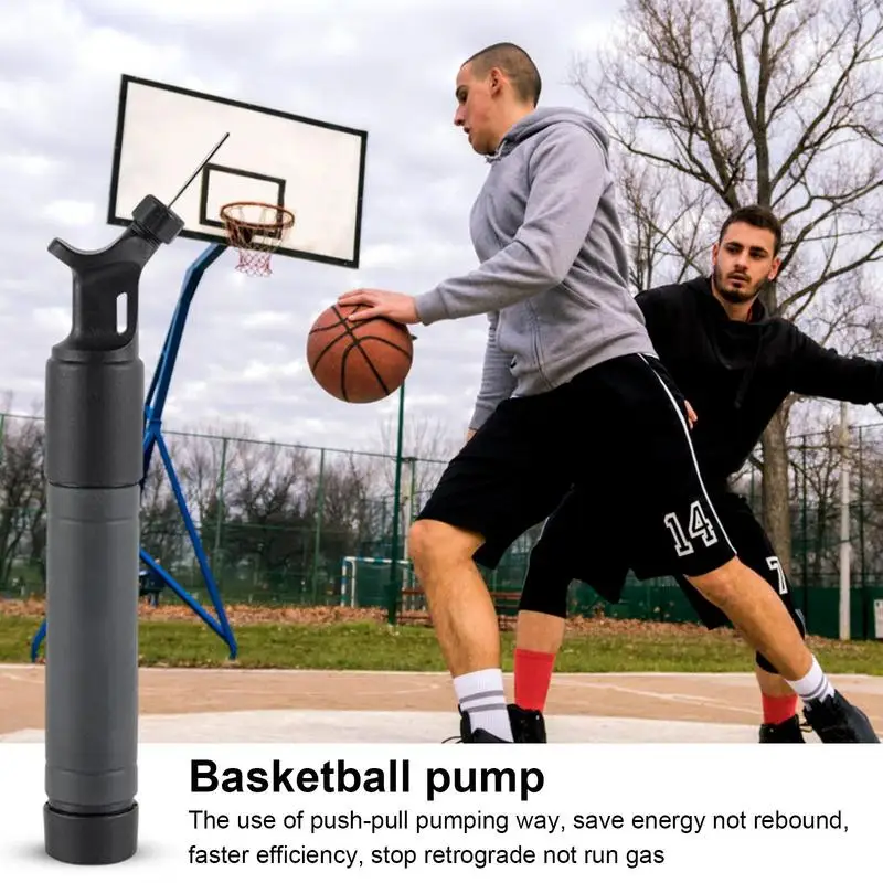 Баскетбольный насос Эргономичный Компактный спортивный напольный насос для мяча, надувной футбольный насос с шариковой иглой, Баскетбольный футбольный насос