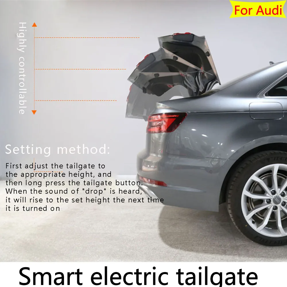 Для Audi A3 A4 A5 A6 Q2 C8 2012 ~ 2020 Электрический Подъем Крышки багажника с Дистанционным Управлением, Система Подъема задней Двери, Автомобильный Электрический Датчик Багажника