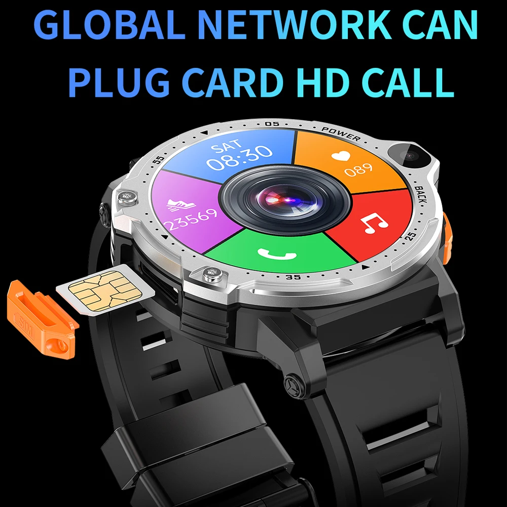 Смарт-часы PG999 с 1,54-дюймовым HD-экраном, двойной камерой, Wi-Fi, Bluetooth, Вызов, Батарея 800 мАч, IP67, GPS, Частота сердечных сокращений, Спортивные Android Smartwatch