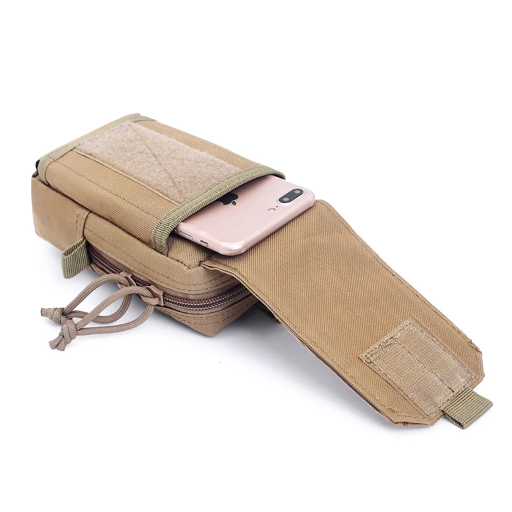 1 шт. тактическая камуфляжная сумка для мобильного телефона водоотталкивающая спортивная поясная сумка для отдыха на открытом воздухе