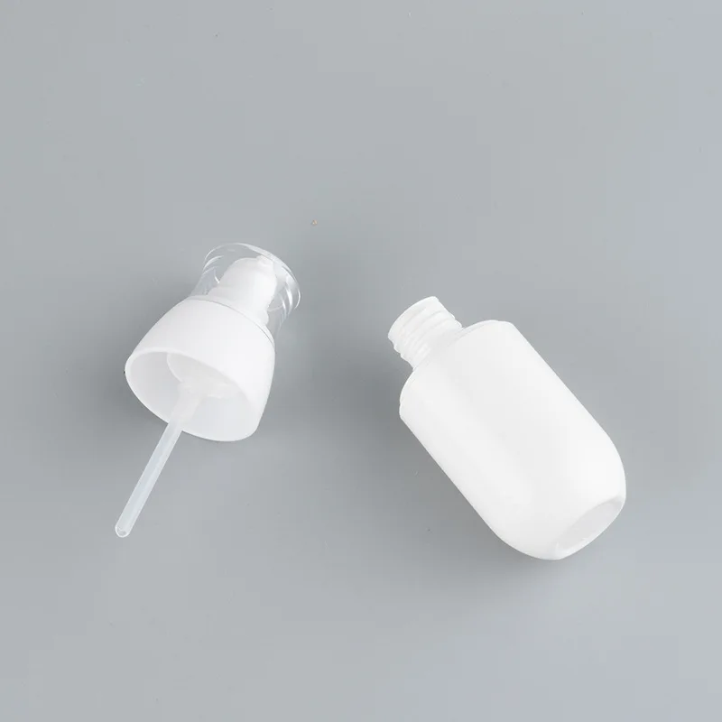 1шт 30/50/100 мл Портативная Пластиковая Косметическая бутылка для лосьона многоразового использования, Прозрачная Белая Пустая бутылка для опрыскивания