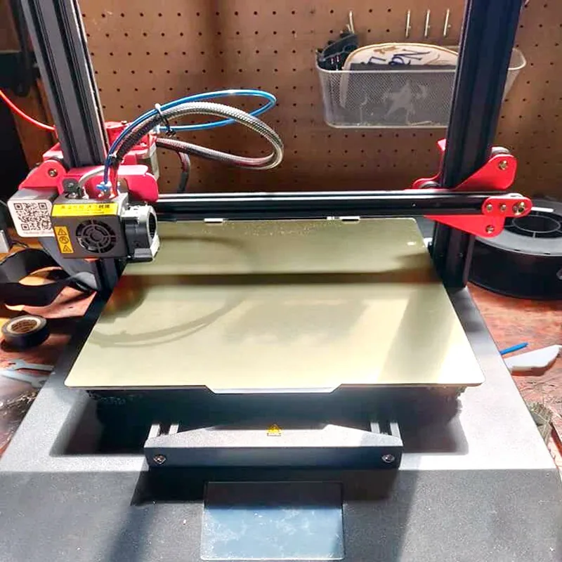 ENERGETICNew 165x165 мм Удаление Пружинного Стального Листа Тепловая Кровать Предварительно нанесенный PEI Build Surface Upgrade Для Ender-2 3D Принтер Горячая Кровать