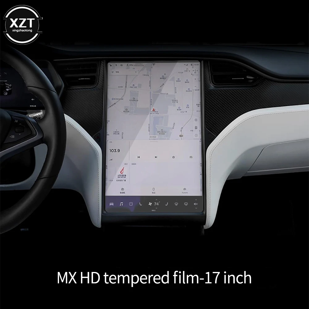 Дисплей мобильного телефона для ПК, Защитная Пленка из Закаленного Стекла с Защитой от синего Света, Противоосколочная Пленка для экрана Tesla MODEL3 Y S X для MX M3