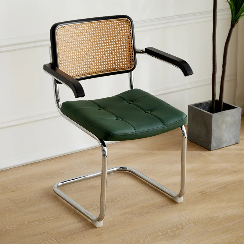 Стул из массива дерева C12 оптом, обеденный стул из ротанга среднего возраста, домашний стул в скандинавском ретро-стиле, кофейный стул, обеденный стол и