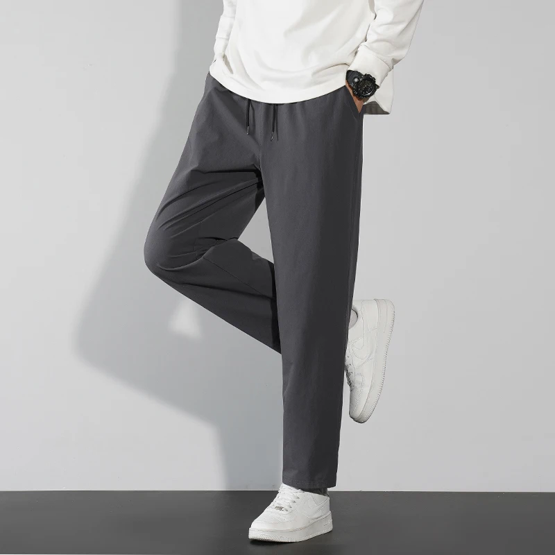 Ткань для альпинизма, удобные и повседневные весенне-осенне-зимние мужские брюки Harun, корейские модные молодежные эластичные брюки