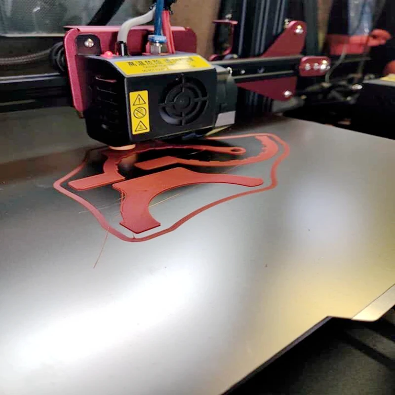 ENERGETICNew 165x165 мм Удаление Пружинного Стального Листа Тепловая Кровать Предварительно нанесенный PEI Build Surface Upgrade Для Ender-2 3D Принтер Горячая Кровать