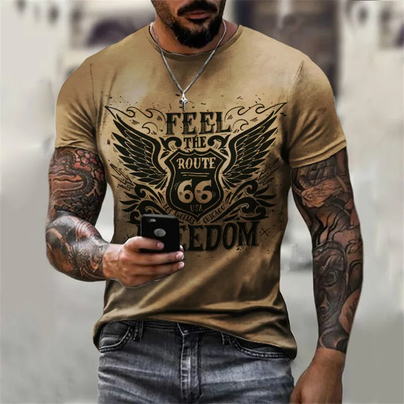 Мужская летняя футболка с 3D принтом брызгами чернил 202166, уличные знаки для автобусов, повседневная футболка с круглым вырезом и коротким рукавом, 2021 Harajuku, быстросохнущая футболка из полиэстера